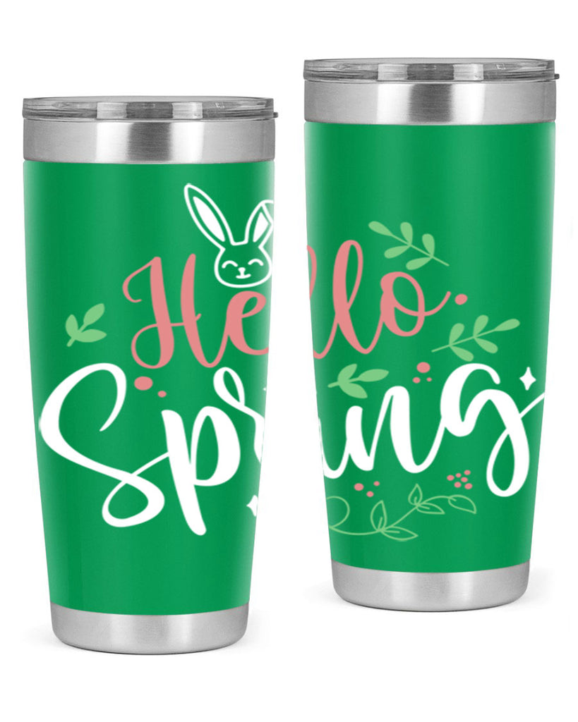 hello spring 77#- easter- Tumbler