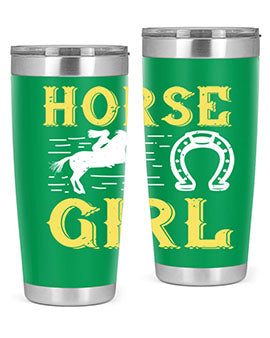 horse girl Style 51#- horse- Tumbler