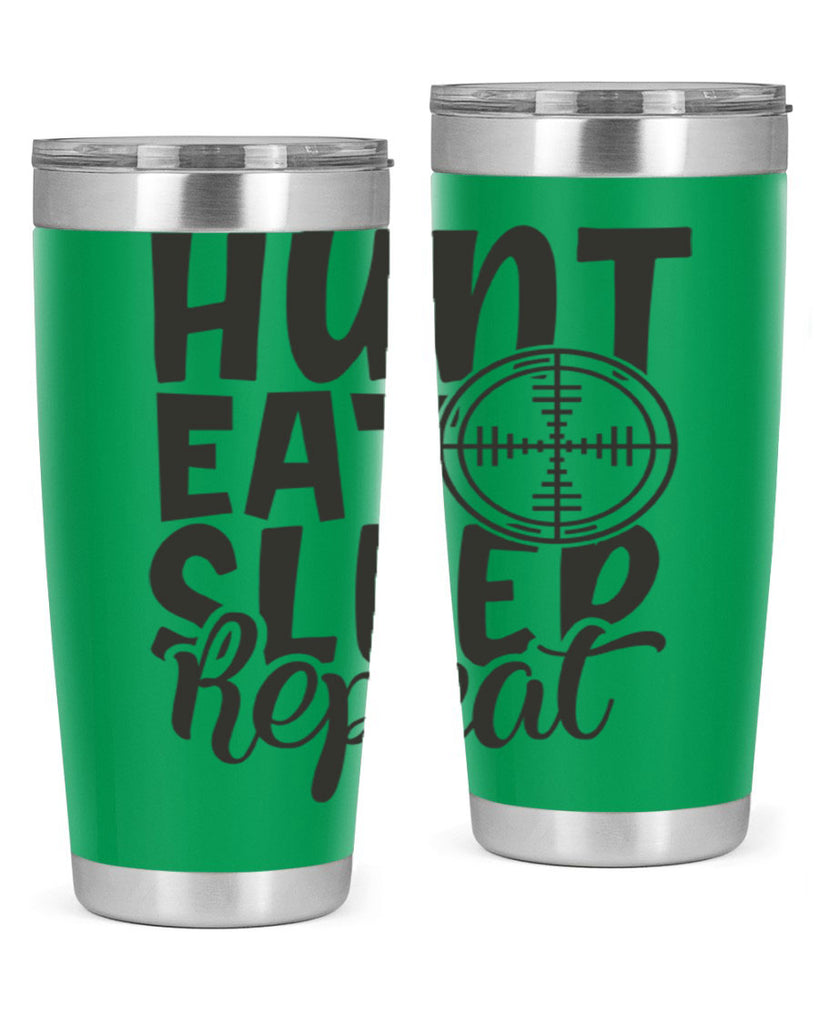 hunt eat sleep repeat 11#- hunting- Tumbler