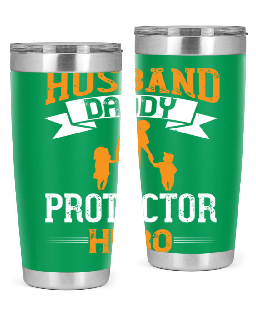 husband daddy protector hero 252#- fathers day- Tumbler