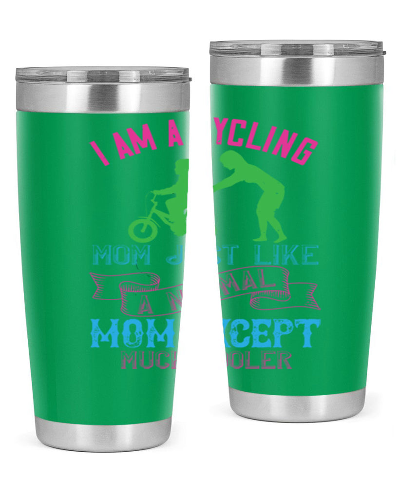 i am a cycling mom just like a normal 164#- mom- Tumbler