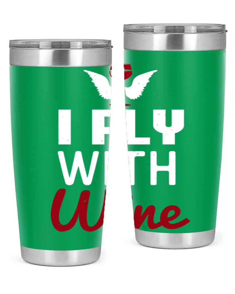 i fly with wine 212#- wine- Tumbler