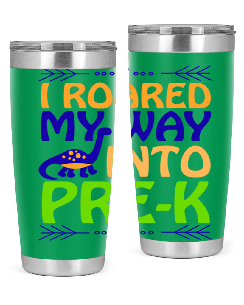 i roared my way into prek 20#- mardi gras- Tumbler