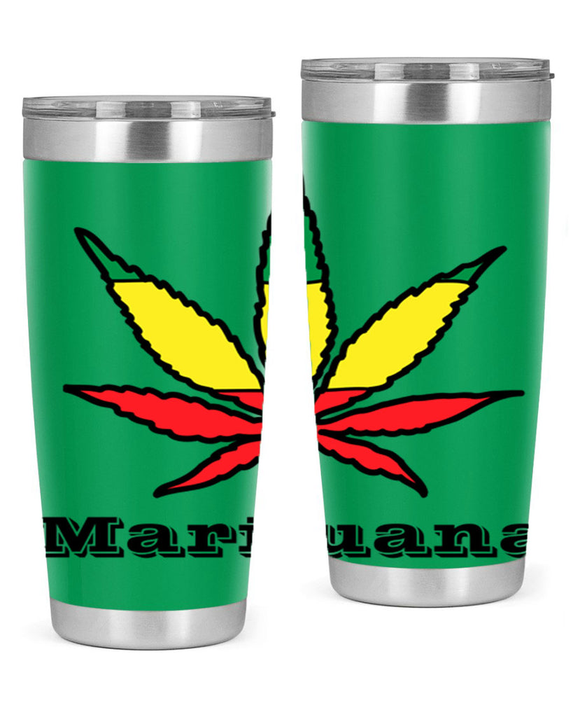 jamican cannabis 164#- marijuana- Tumbler