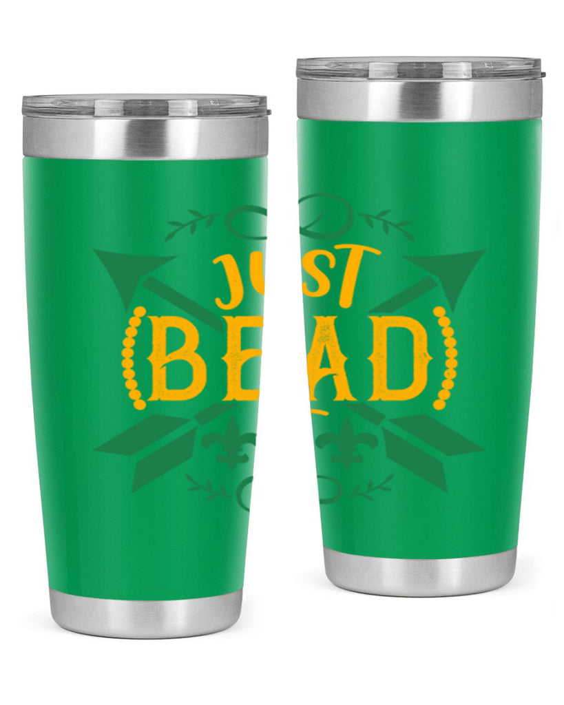 just bead it 56#- mardi gras- Tumbler