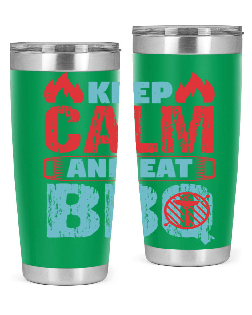 keep calm and eat bbq 30#- bbq- Tumbler