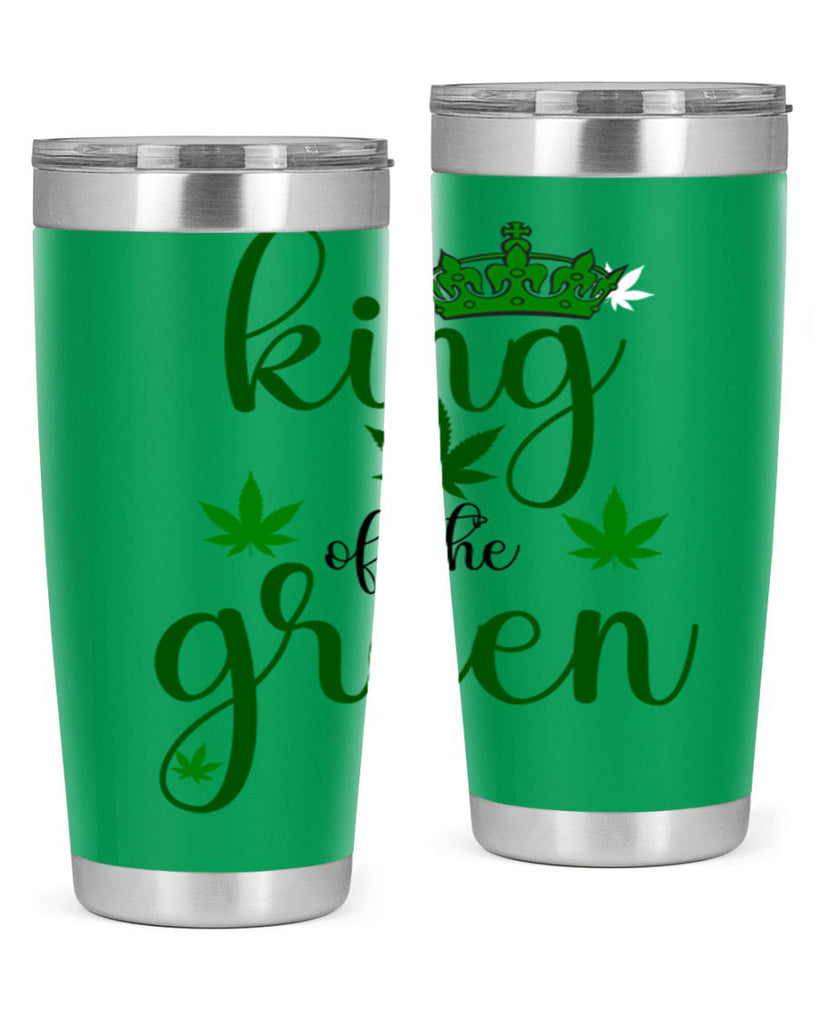 king of the green 177#- marijuana- Tumbler