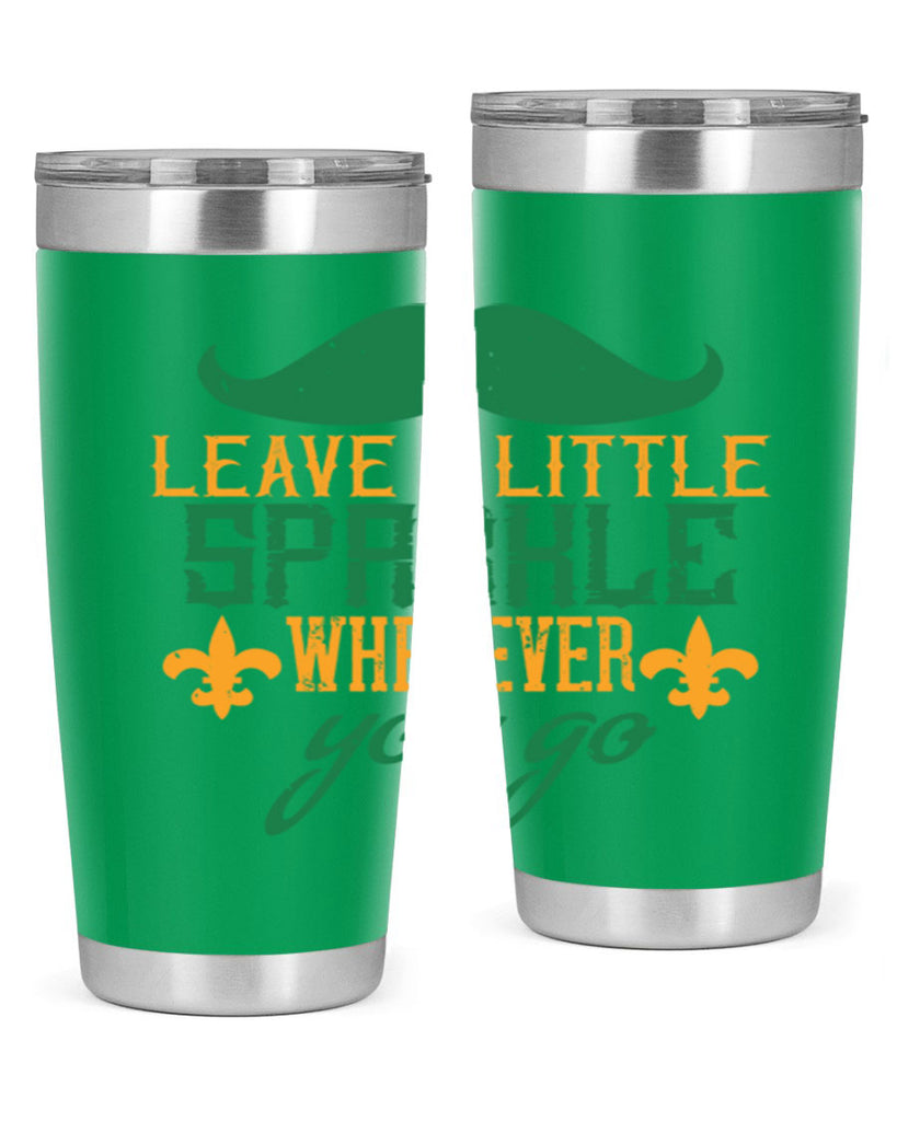 leave a little sparkle wherever you go 53#- mardi gras- Tumbler