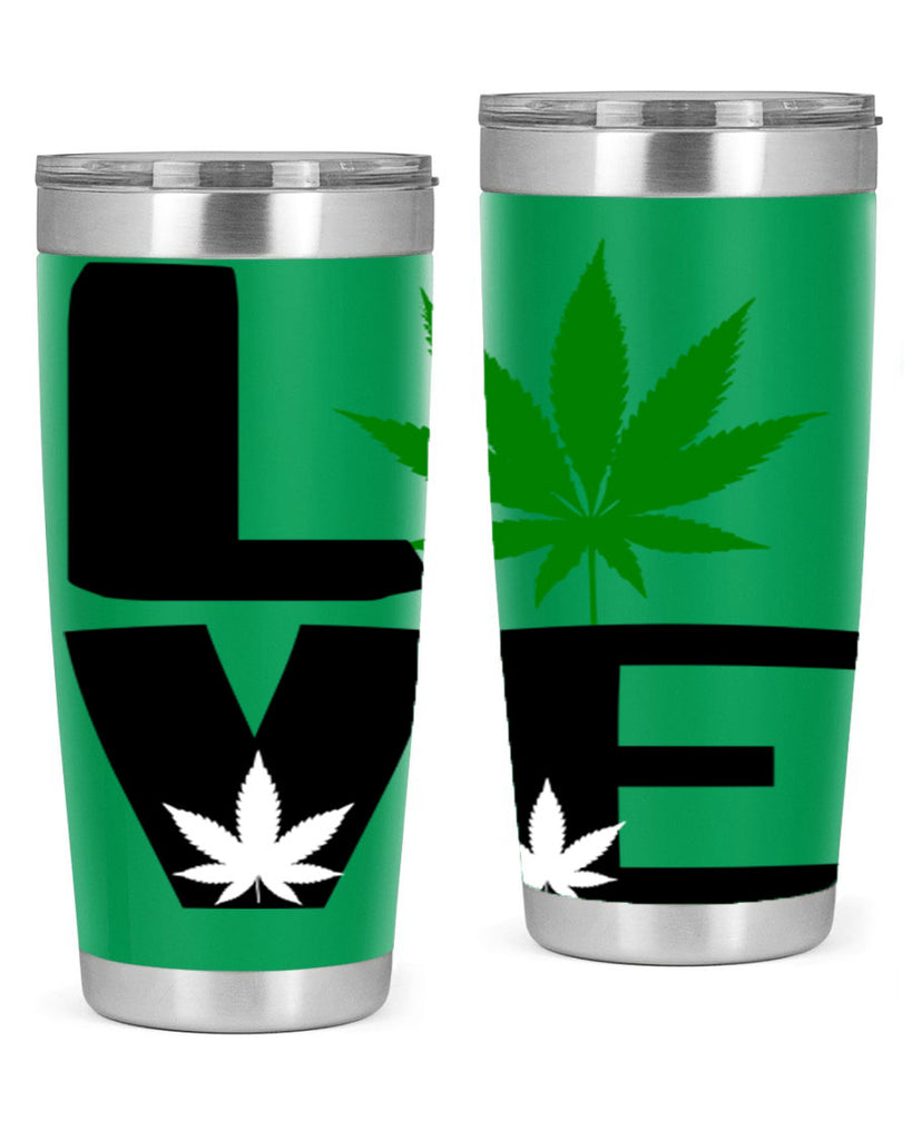 love cannabis 191#- marijuana- Tumbler