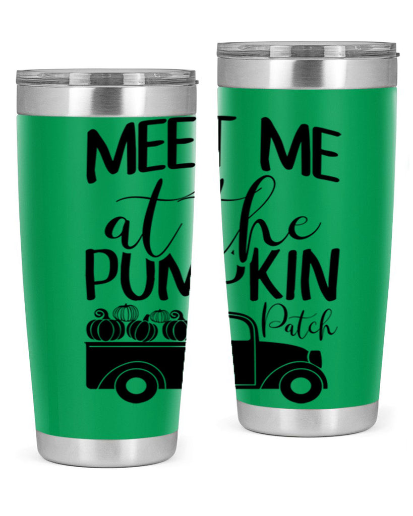meet me at the pumpkin patch 424#- fall- Tumbler