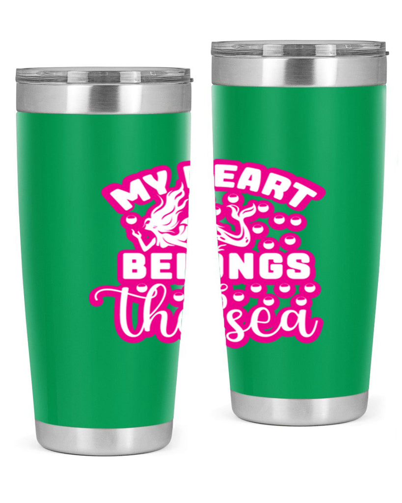 my heart belongs to the sea 515#- mermaid- Tumbler