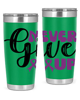 never give up 198#- alzheimers- Tumbler