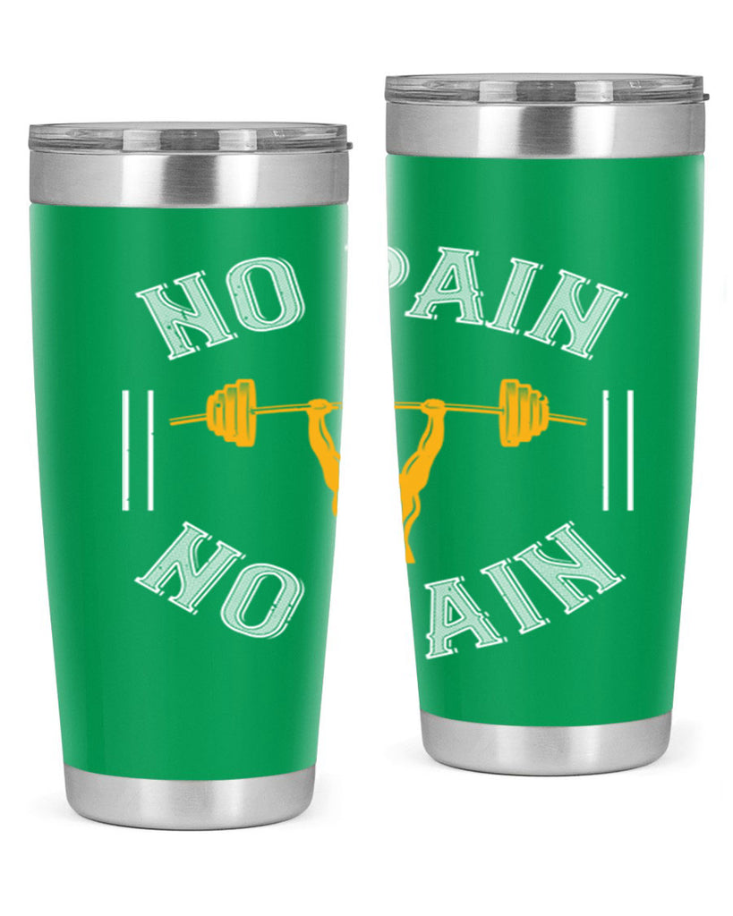 no pain no gain 81#- gym- Tumbler