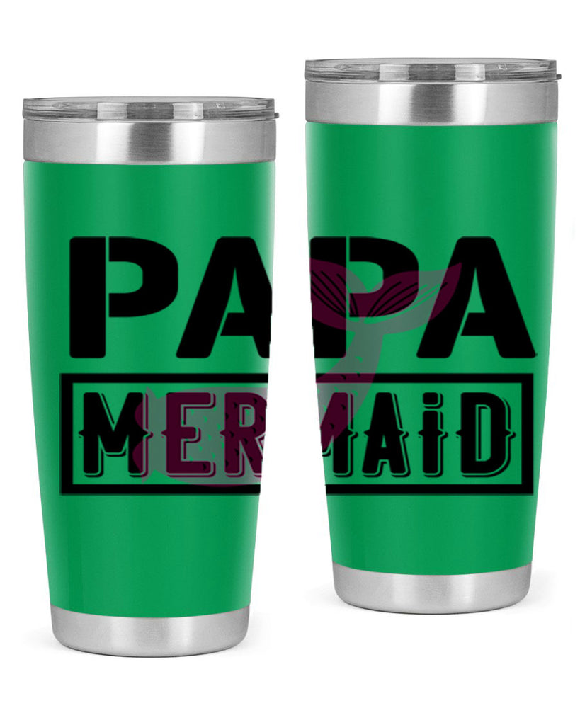 papa mermaid 533#- mermaid- Tumbler