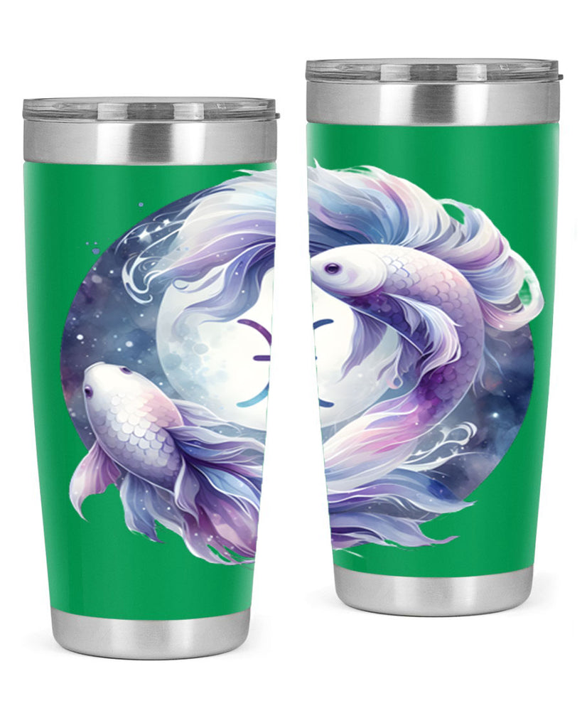 pisces 347#- zodiac- Tumbler