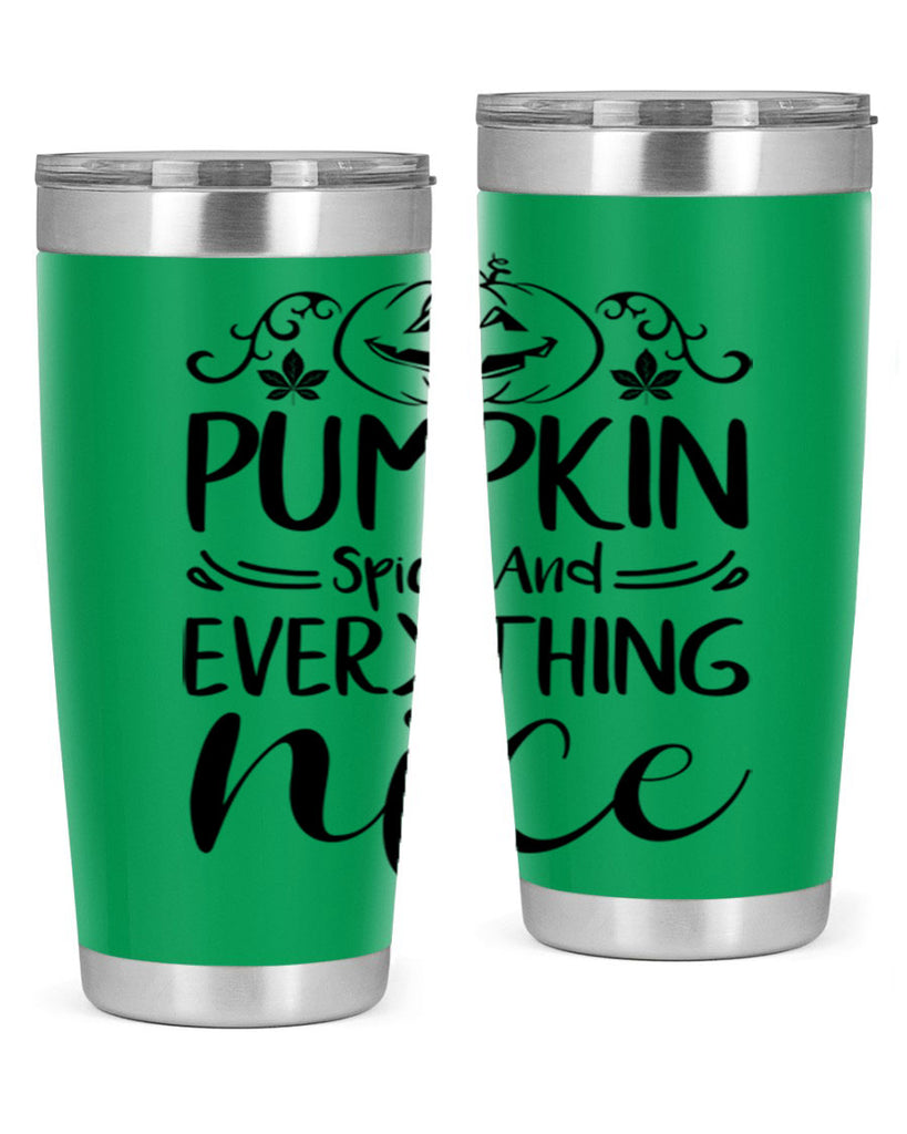 pumpkin spice and everything nice 542#- fall- Tumbler
