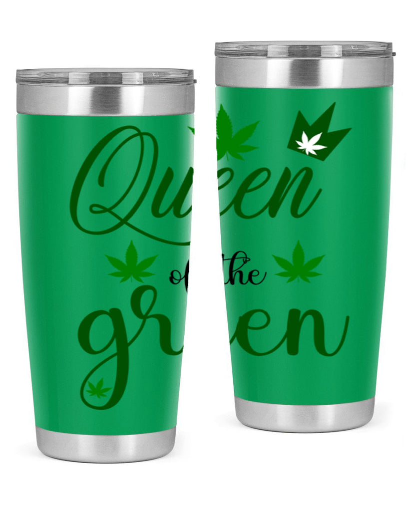 queen of the green 222#- marijuana- Tumbler