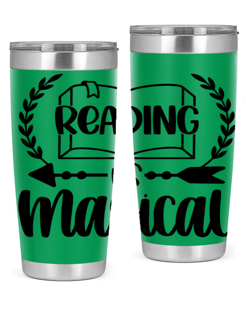 reading is magical 30#- reading- Tumbler