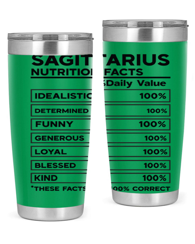 sagittarius Nutrition Facts 400#- zodiac- Tumbler