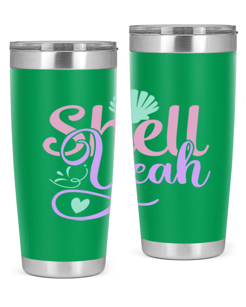 shell yeah 7#- mermaid- Tumbler