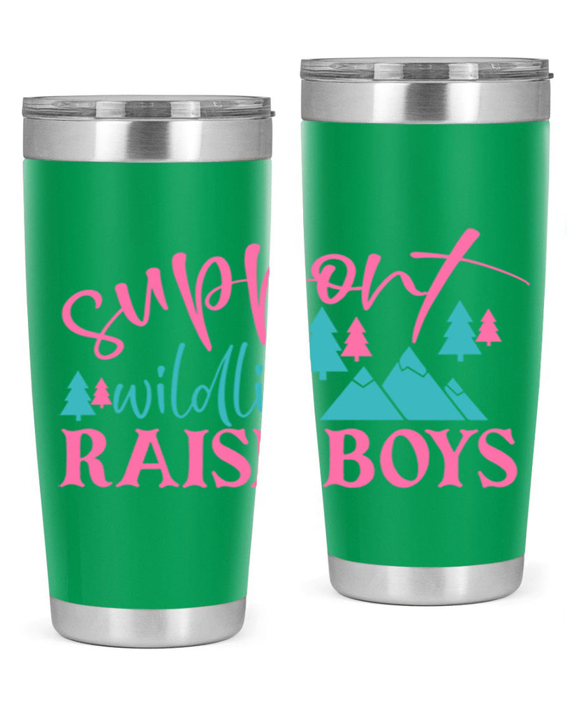 support wildlife raise boys 300#- mom- Tumbler