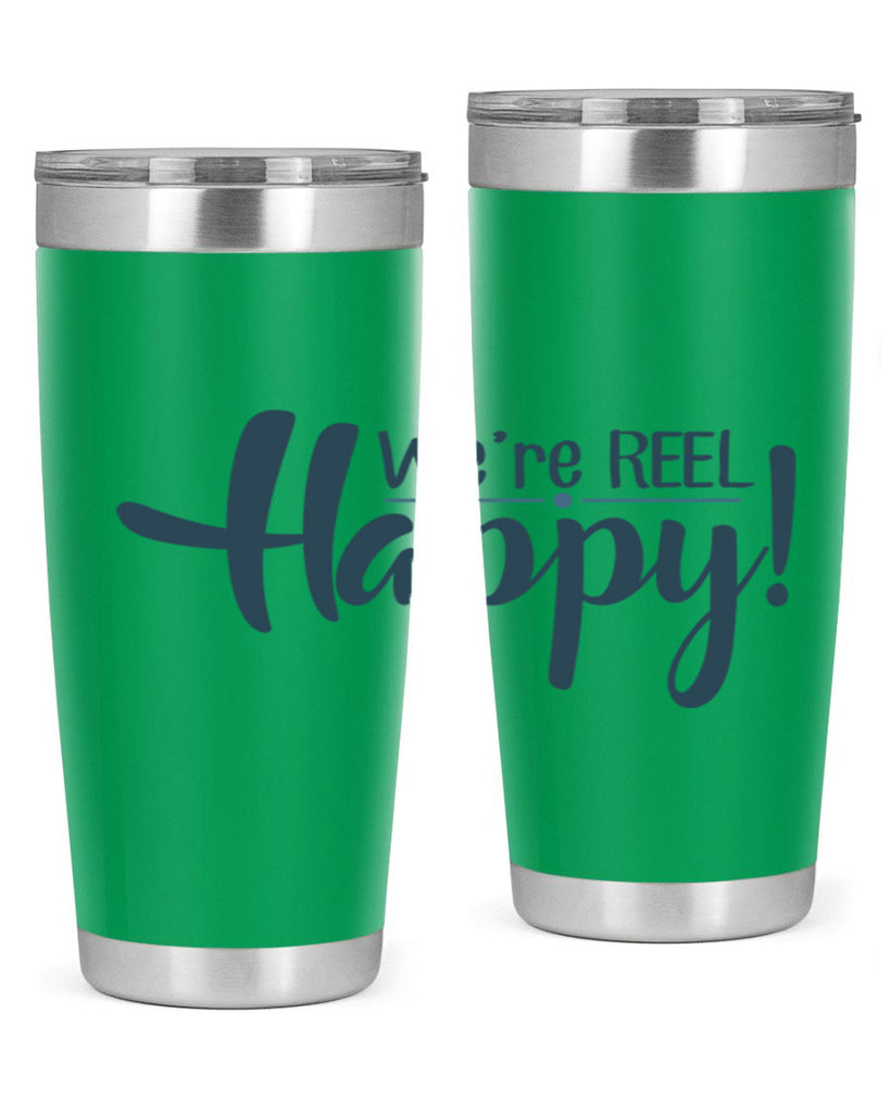 we are reel happy 16#- fishing- Tumbler