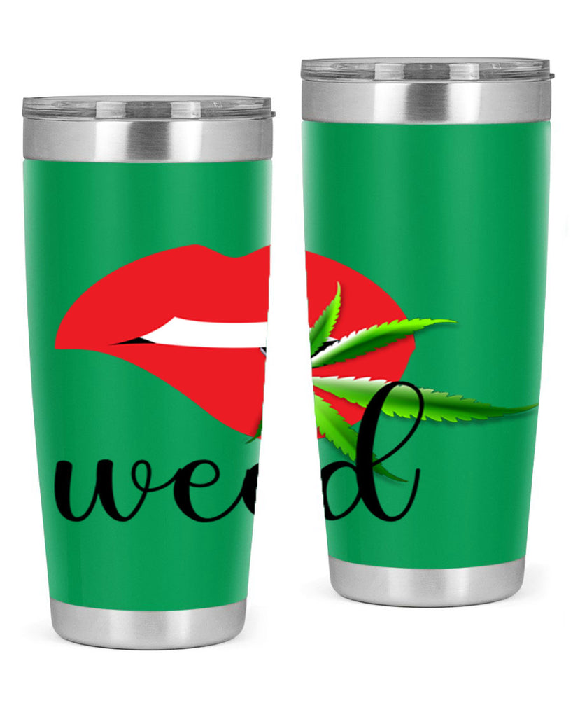 weed lips 297#- marijuana- Tumbler