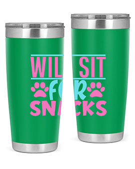 will sit for snacks Style 57#- dog- Tumbler