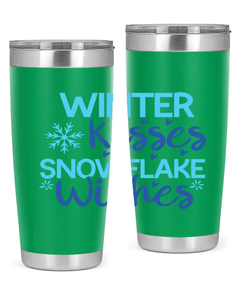 winter kisses snowflake wishes 519#- winter- Tumbler