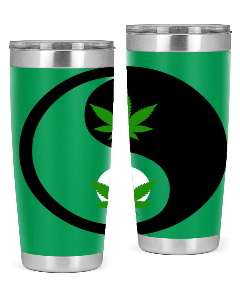 yin and yang weed 311#- marijuana- Tumbler