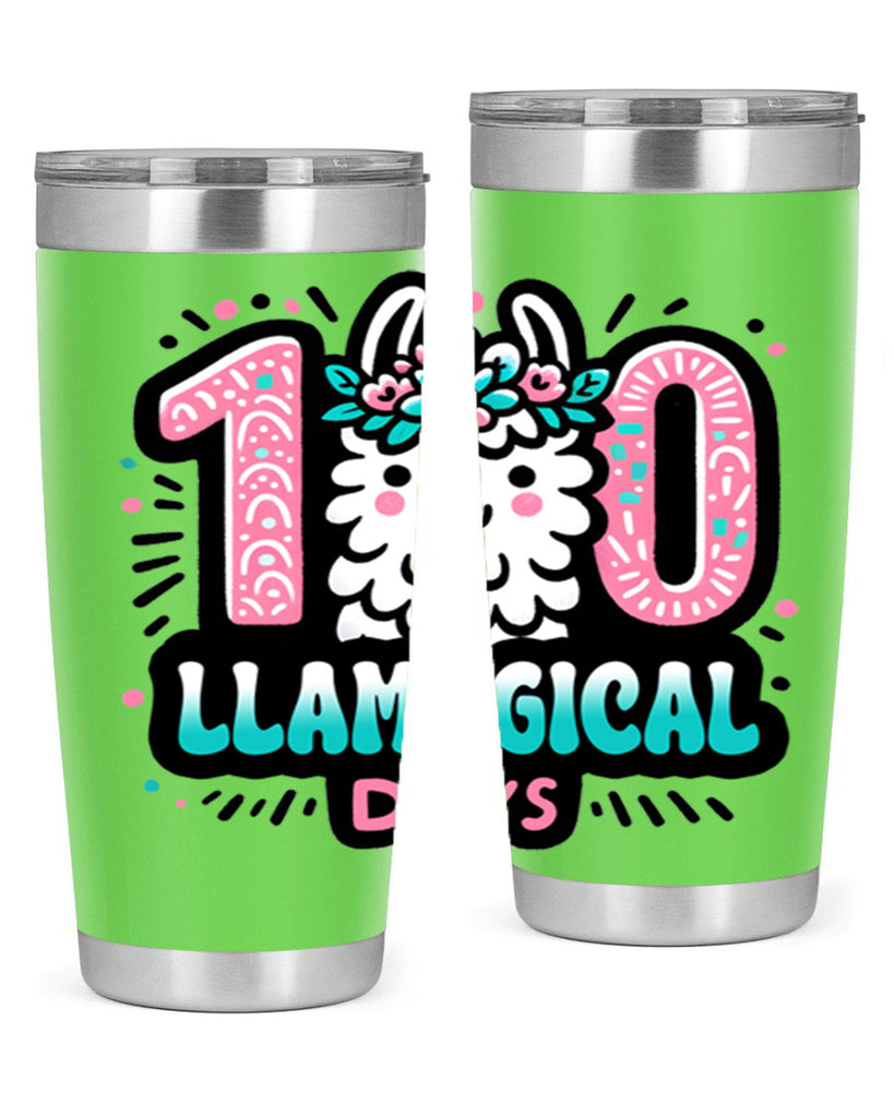 100 Llamagical Days Sublimation 35#- 100 days of school- Tumbler