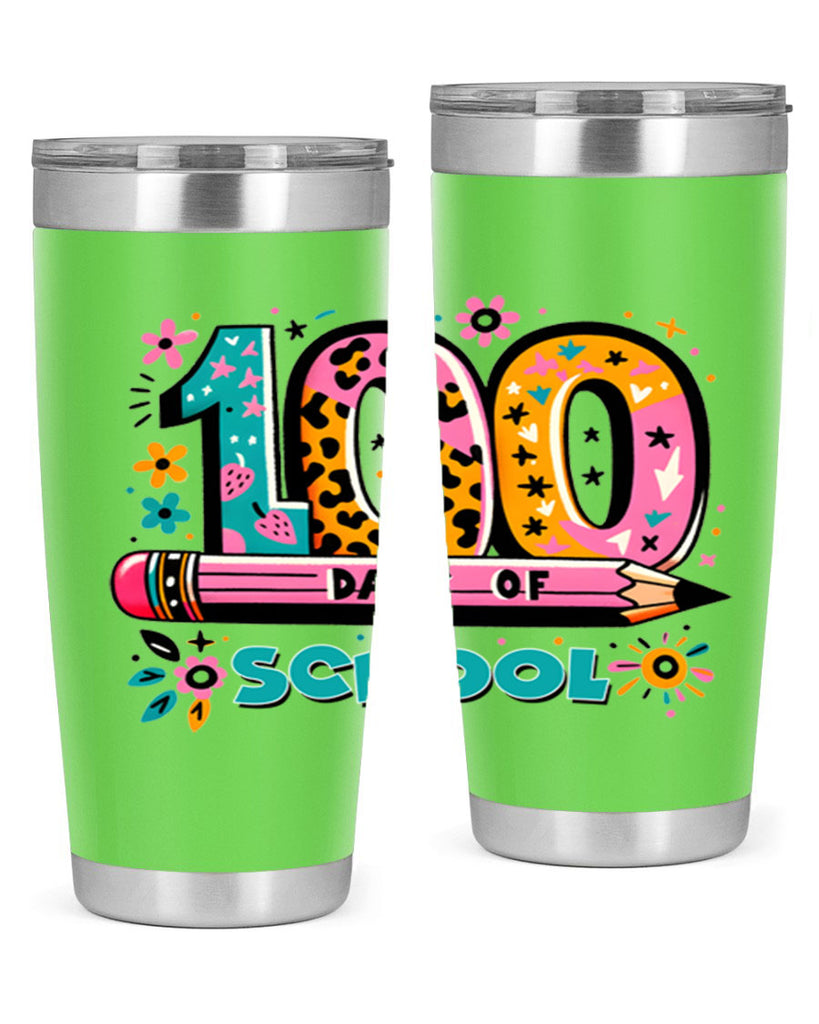 100 days of school lighting 32#- 100 days of school- Tumbler