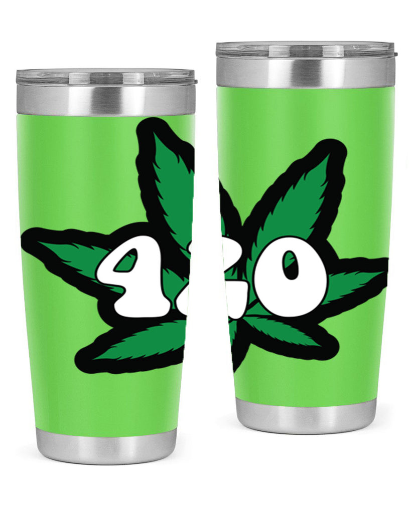 420 4#- marijuana- Tumbler