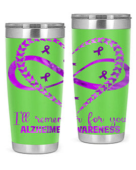 AlzheimerS Awareness Heart Infinity 14#- alzheimers- Tumbler