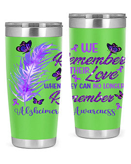 AlzheimerS Awareness Remember Love 19#- alzheimers- Tumbler