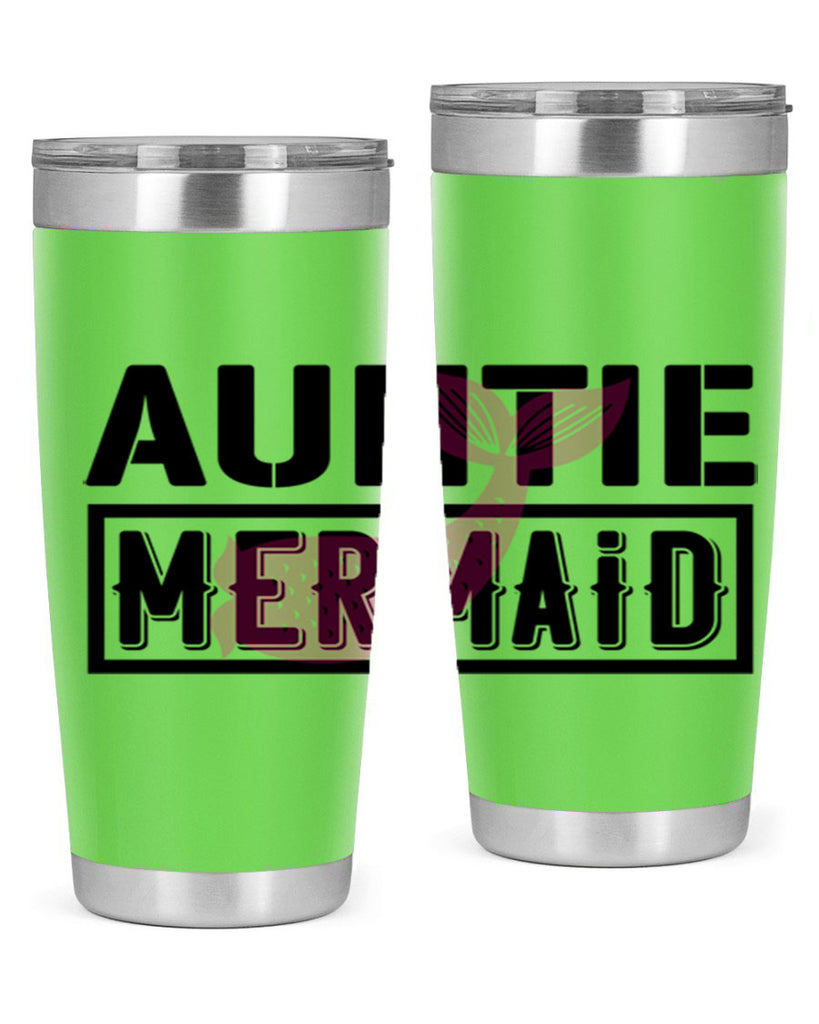 Auntie mermaid 18#- mermaid- Tumbler