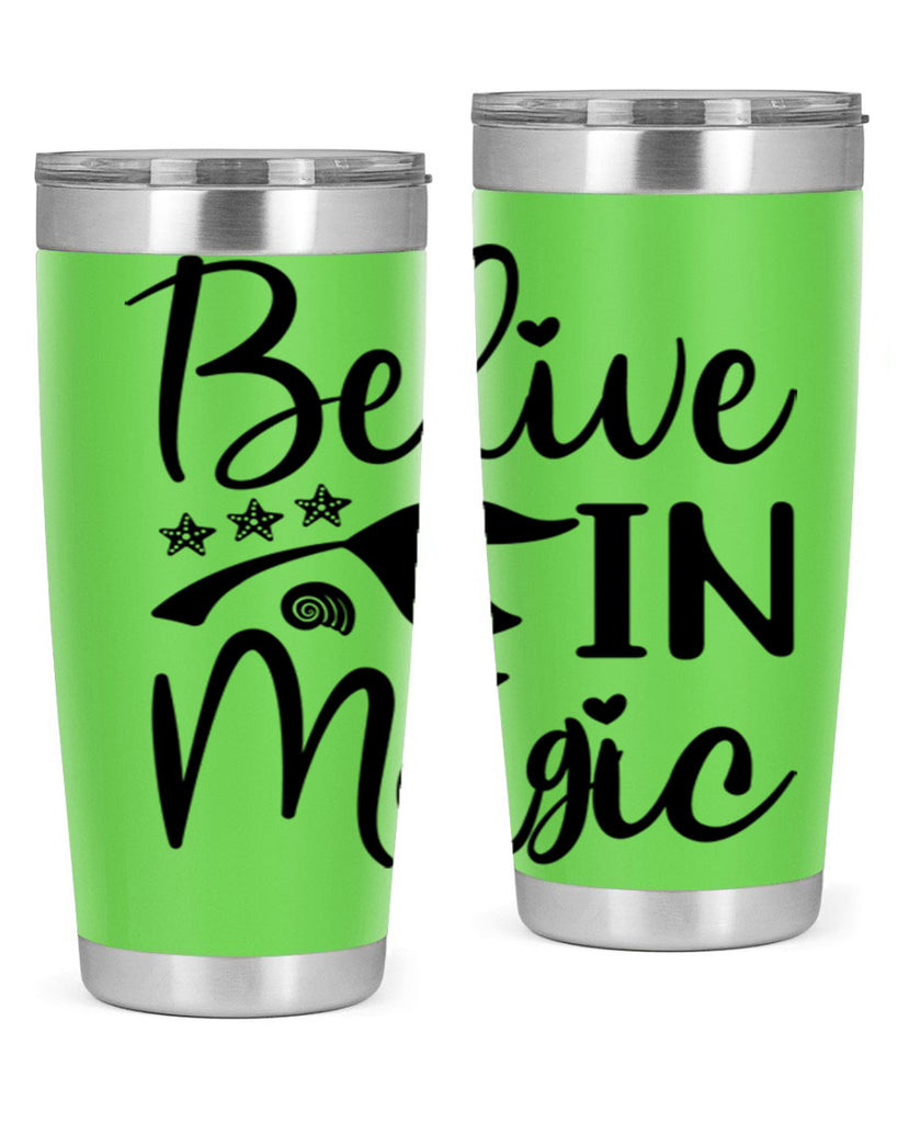 Belive in magic design 66#- mermaid- Tumbler