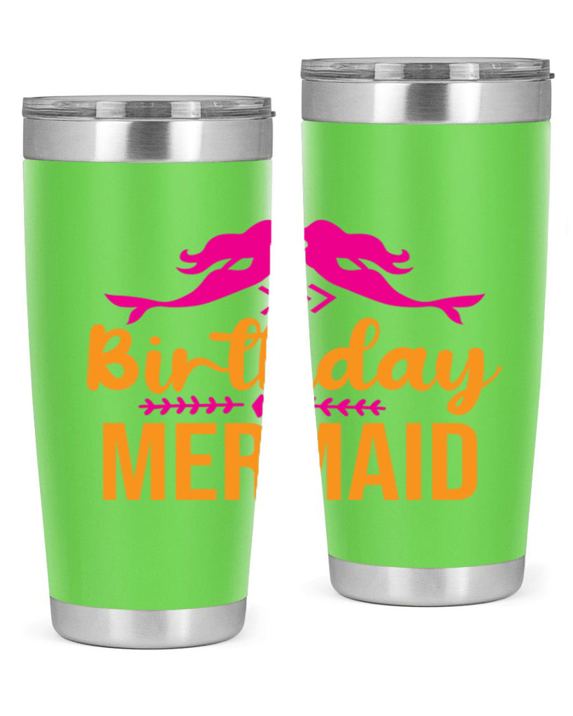 Birthday Mermaid 69#- mermaid- Tumbler