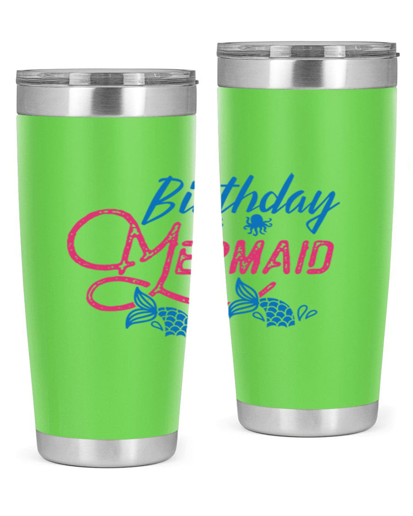 Birthday Mermaid 71#- mermaid- Tumbler