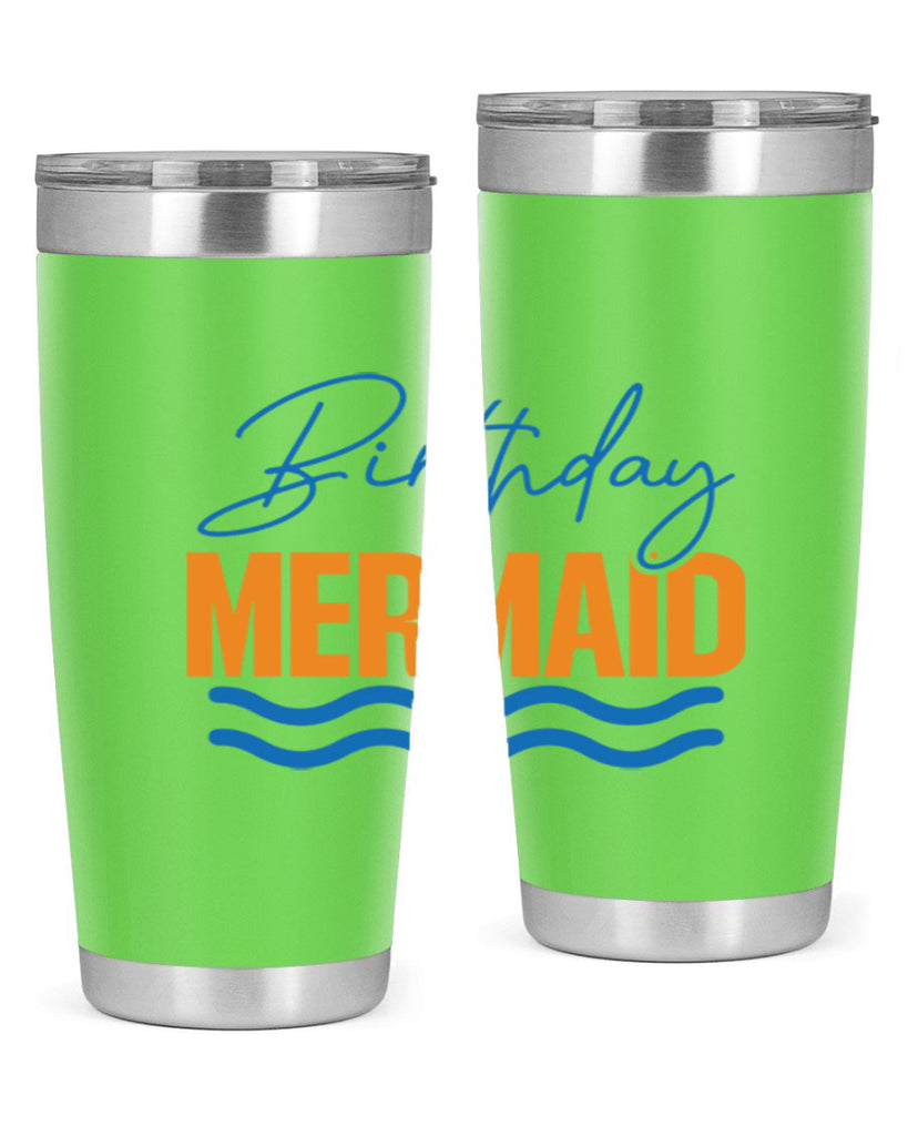 Birthday Mermaid 73#- mermaid- Tumbler