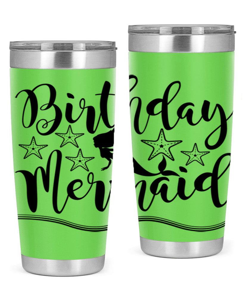 Birthday mermaid 77#- mermaid- Tumbler