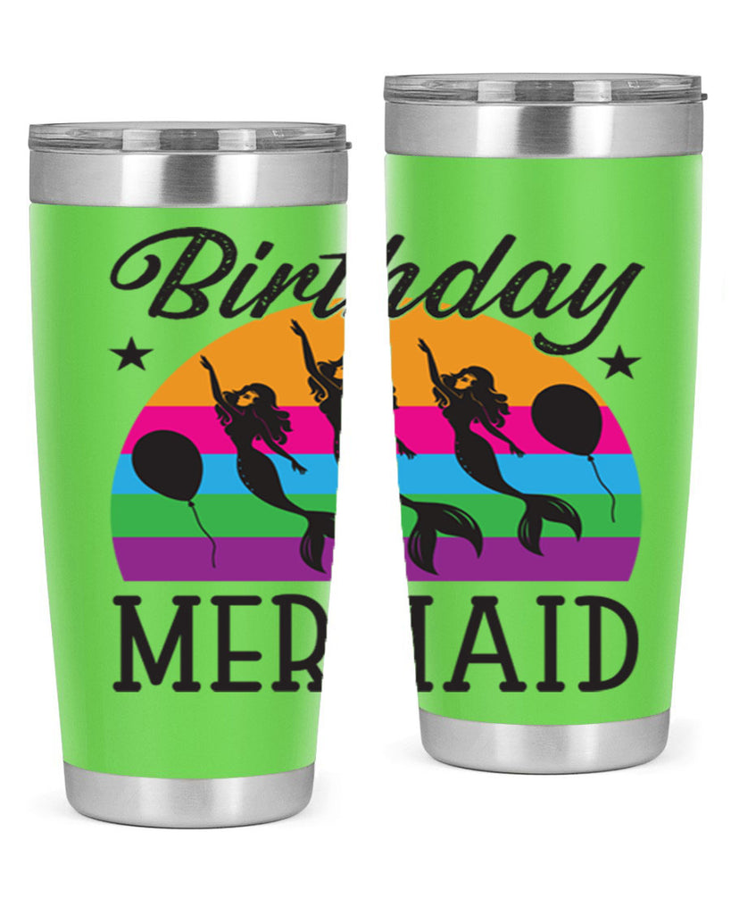 Birthday mermaid 78#- mermaid- Tumbler