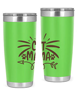 Cat Mama Style 5#- cat- Tumbler