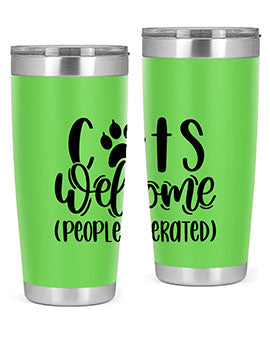 Cats Welcome Style 91#- cat- Tumbler