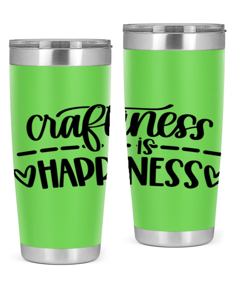 Craftiness Is Happiness 35#- crafting- Tumbler