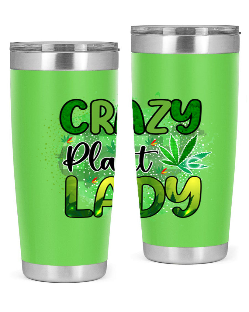 Crazy Plant Lady 64#- marijuana- Tumbler