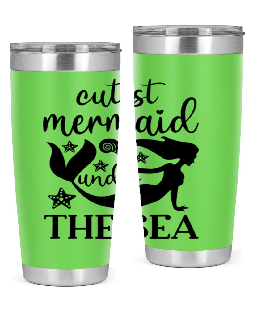 Cutest mermaid under the sea 110#- mermaid- Tumbler
