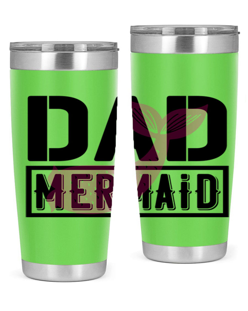 Dad mermaid 111#- mermaid- Tumbler