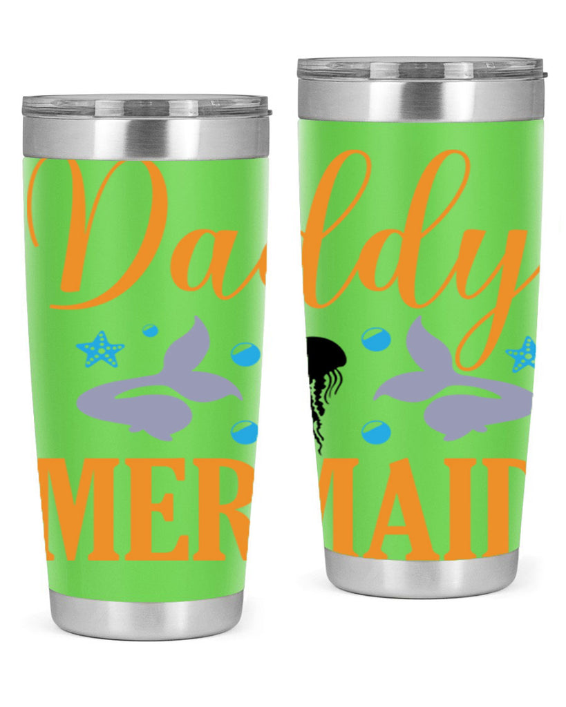 Daddy Mermaid Design 113#- mermaid- Tumbler