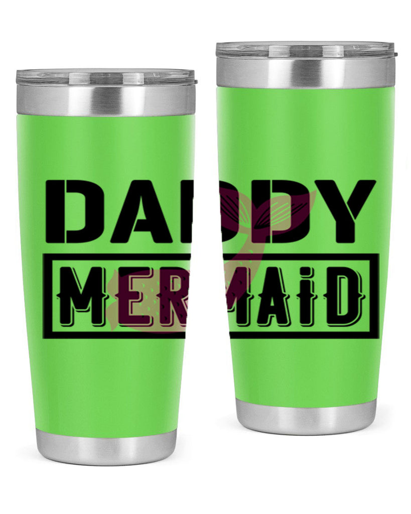 Daddy mermaid 112#- mermaid- Tumbler